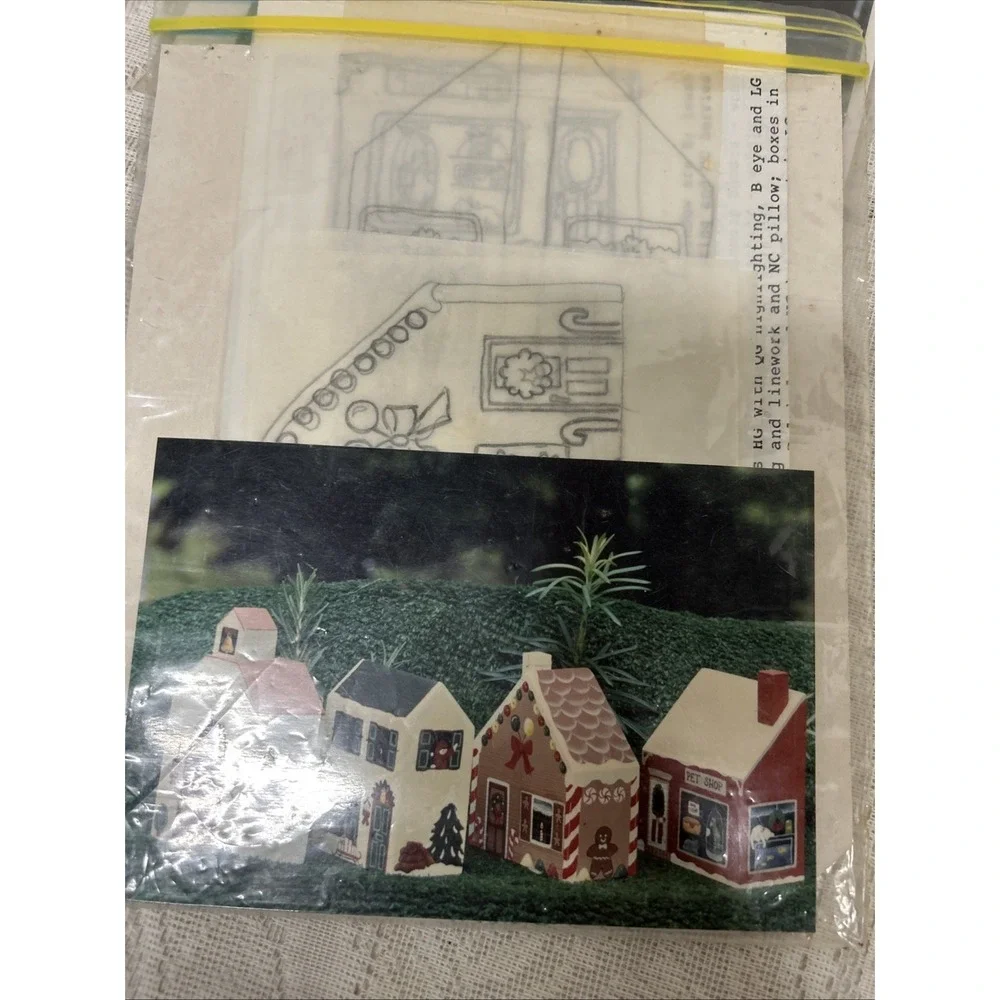 Home folk Designs, Christmas Village 2 Bean Bag Storage Projects, Building Instr